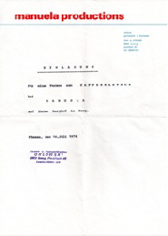 1974 Einladung